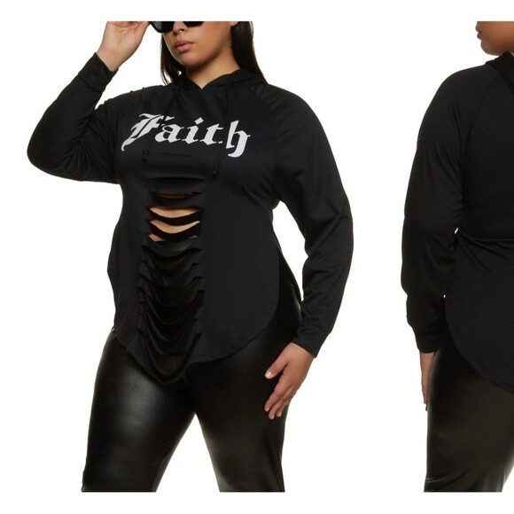 Hooded Sweatshirt 1X - Picture 1 of 5